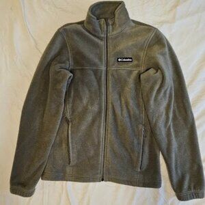 Columbia Women’s Fleece Zip-Up Jacket – Size XS, Sage Green